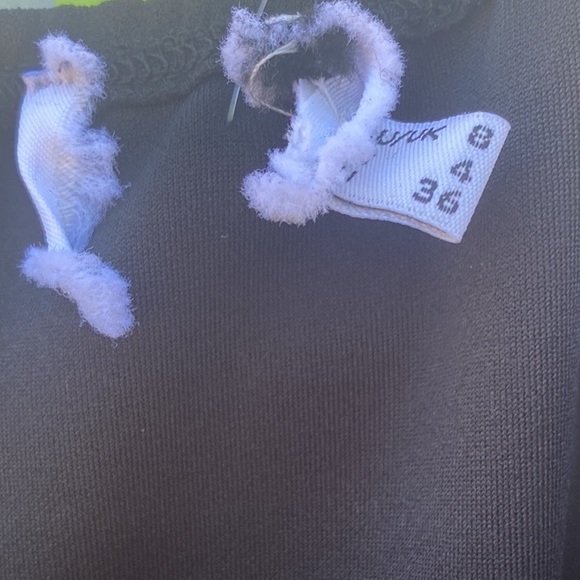 Princess Polly sz 4 black Aero Asymmetrical One Shoulder knit Midi Sheath dress - Picture 9 of 9